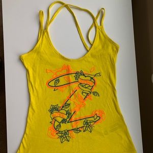 Yellow Zumba Wear Tank Top - XSpicy